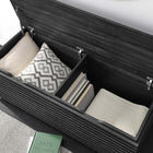 Modway Render Storage Bench - Charcoal-Durable Particleboard Construction