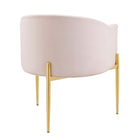 Modway Savour Tufted Performance Velvet Accent Chair - Pink-Assembly Required
