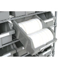 Seville Classics Commercial 7-Tier NSF 16 Bin Rack (SHE16510BX)-Material: Chrome / Metal / Plastics