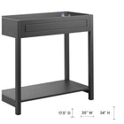 Modway Altura 36" Bathroom Vanity Cabinet - Grey-MDF and Particleboard Construction