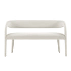 Modway Pinnacle Boucle Fabric Accent Bench - Ivory-7