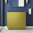 Modway Quantum 36" Bathroom Vanity Cabinet - Gold-Sink Basin Not Included
