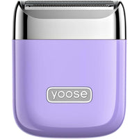 Yoose Nano Rotary Portable Electric Shaver - Purple-Compact and portable design: Pocket-sized and lightweight, it fits effortlessly into your purse or travel bag for smooth skin on the go