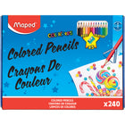 Maped Colour'Peps Triangular Coloured Pencils - 240 Pack-Bright & vivid colors are super smooth and leap off the page!