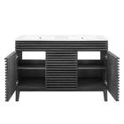 Modway Render 48" Double Sink Bathroom Vanity - Charcoal/White-8