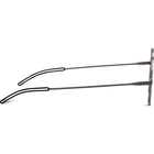 ThinOptics Reader with Universal White Pod - 1.0 - Clear-Polycarbonate lenses with hard coating to protect against scratches. Stainless steel hinges and temples with gun/gold metal plating.