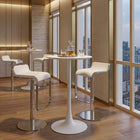 Zuo Equino Barstool - White-Assembly required
