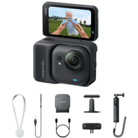 Insta360 GO Ultra Camera Creator Bundle - Black-Display Size: 2.5"