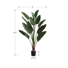Monarch Specialties 83" Artificial Indoor Palm Tree - Floor - Black Pot-A maintenance-free artificial plant that requires no pruning, watering, or specific lighting conditions, the perfect indoor only floor plant