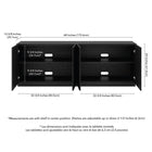 Hudson&Canal Marion Rectangular Fluted TV Stand for TV's Up to 75" - Black Grain-Clean with a soft, dry cloth and no harsh chemicals or abrasive cleaning materials