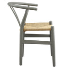 Modway Amish 29" Wood Dining Chair - Light Grey-Non-Marking Foot Pins