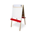 Crestline Adjustable Paper Roll Easel - Black-Boards are adjustable to two heights.