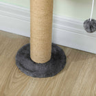 PawHut Cat Wall Furniture with 4 Perch Platforms - Dark Grey-Colour: Dark Grey, Natural 