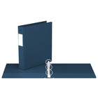 Davis Group Premium Economy Binder - Round Ring - 1.5" - Navy Blue - 6 Pack-1.5"