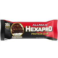 Allmax Hexparo Bars Chocolate Fudge Brownie Protein Bars - 54 gr-Allmax Hexapro Protein Bar Chocolate Fudge Brownie 54g