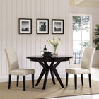 Modway Parcel Dining Upholstered Fabric Side Chair - Beige-Nailhead Trim Accents