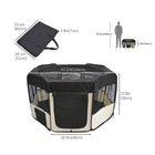 PawHut Octagon Fabric Foldable Pet Playpen - M-Overall Dimensions: Φ48'' x 23''H