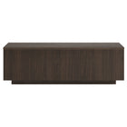 Hudson&Canal Reyes 48"W Rectangular Coffee Table - Alder Brown-Table is made of high-quality MDF and PVC materials