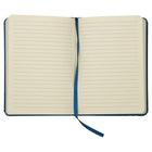JAM Paper Hardcover Notebook Journal with Elastic Band Closure, Blue, Medium, 5 x 7-70 Sheets