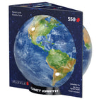 Eurographics Planet Earth Shaped Tin Puzzle - 550 Pieces-Recycled board