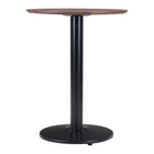 Zuo Alto Bistro Table - Brown/Black-Faux Wood MDF round shape tabletop