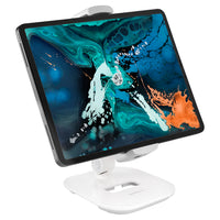 ShoppingAll Short Adjustable Tablet Stand - White-Great for turning tablets and other devices into interactive displays
