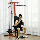 Soozier Lat Pull Down Machine Cable Station-Come with adaptors, compatible with both 1" (2.5cm) and 2" (5cm) opening weight plates