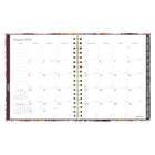 Blueline Monthly Planner - 9-1/4" H x 7"-1/4" W - Floral Design - English-Ruled weekly layout
