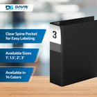 Davis Group Premium Economy Binder - D Ring - 3" - Black - 6 Pack-D Ring, Non-Locking