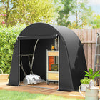 Outsunny 8' x 4' Portable Shed-Its one-piece seamless design ensures no leaks, keeping your bike dry
