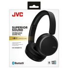 JVC HA-S65BN-B Bluetooth/Noise Cancelling On Ear Headphone With Mic & Remote - Black-Bluetooth 10 metre