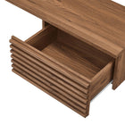 Modway Render 54.5" Wall Mount Corner Office Desk - Walnut-8