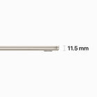 Apple MacBook Air 15.3" - M2 Chip - 256 GB SSD - 8 GB Unified Memory - Starlight - French-16-core Neural Engine for advanced machine learning tasks