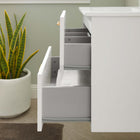 Modway Daybreak 24" Bathroom Vanity - White-WALL-MOUNT BATHROOM VANITY - Mounting directly to your wall, this vanity refreshes a bathroom while saving ample floor space. Fixtures not included. Dimensions: 24"L x 18.5"D x 19"H