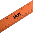 JAM Paper Strong Aluminum Ruler - 12" - Orange Metallic-Size: 12 Inches long / 1 Foot ruler