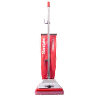 Sanitaire TRADITION SC886G Commercial Upright Vacuum - Red-Commercial-grade performance from a seven amp, 840 watt motor producing 145 CFM