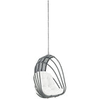 Modway Whisk Outdoor Patio Swing Chair Without Stand - White-Aluminum Tubed Seat Frame