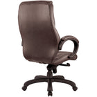 Nicer Interior Real Leather High Back Executive Chair-Knee-tilt with tension adjustment