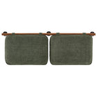 Modway Anela Wall-Mounted Chenille Upholstered Full Headboard - Sage Walnut-Assembly Required