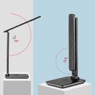 ShoppingAll Multi-Functional LED Desk Lamp with Qi Wireless Charger - Black-Intelligent LCD display for the current time, temperature and date
