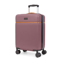 Bugatti Cannes Collection 21.5" Hardside Carry-on Luggage - Mauve-Made of lightweight and resistant ABS/PC with Pu trims