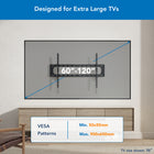 Mount-It! Heavy Duty XXL Tilt TV Mount-Easy installation with included template and bubble level for accuracy