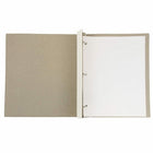 JAM Paper Italian Leather 3 Ring Binder, 3/4", White (369231776)-Fashioned from 80% natural regenerated leather and 20% natural rubber and have 3 metal bindings that easily open and close to store all your 3 hole punched documents