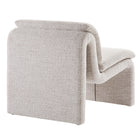 Modway Lume Boucle Upholstered Armless Accent Chair - Parchment-Versatile Use