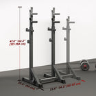 Soozier Adjustable Squat Rack-Adjustable height and width, so it's tailored to you when working out 