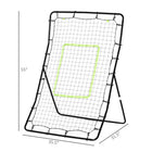 Soozier Volleyball Rebounder Net - Baseball Lacrosse Training Aid-All weather PE net withstands tough shots from various sports 