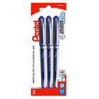 Pentel EnerGel Liquid Gel Roller Pens - 0.7mm - Blue - 3 Pack-Engineered to incorporate the best qualities of liquid and gel ink