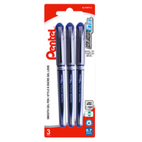 Pentel EnerGel Liquid Gel Roller Pens - 0.7mm - Blue - 3 Pack-Engineered to incorporate the best qualities of liquid and gel ink