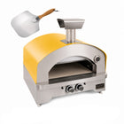 Kucht Napoli Outdoor Portable Propane Pizza Oven - Yellow-Natural gas convertible