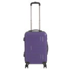 Nicci Deco  20" Hardside Carry-on Luggage - Purple-ABS outer shell